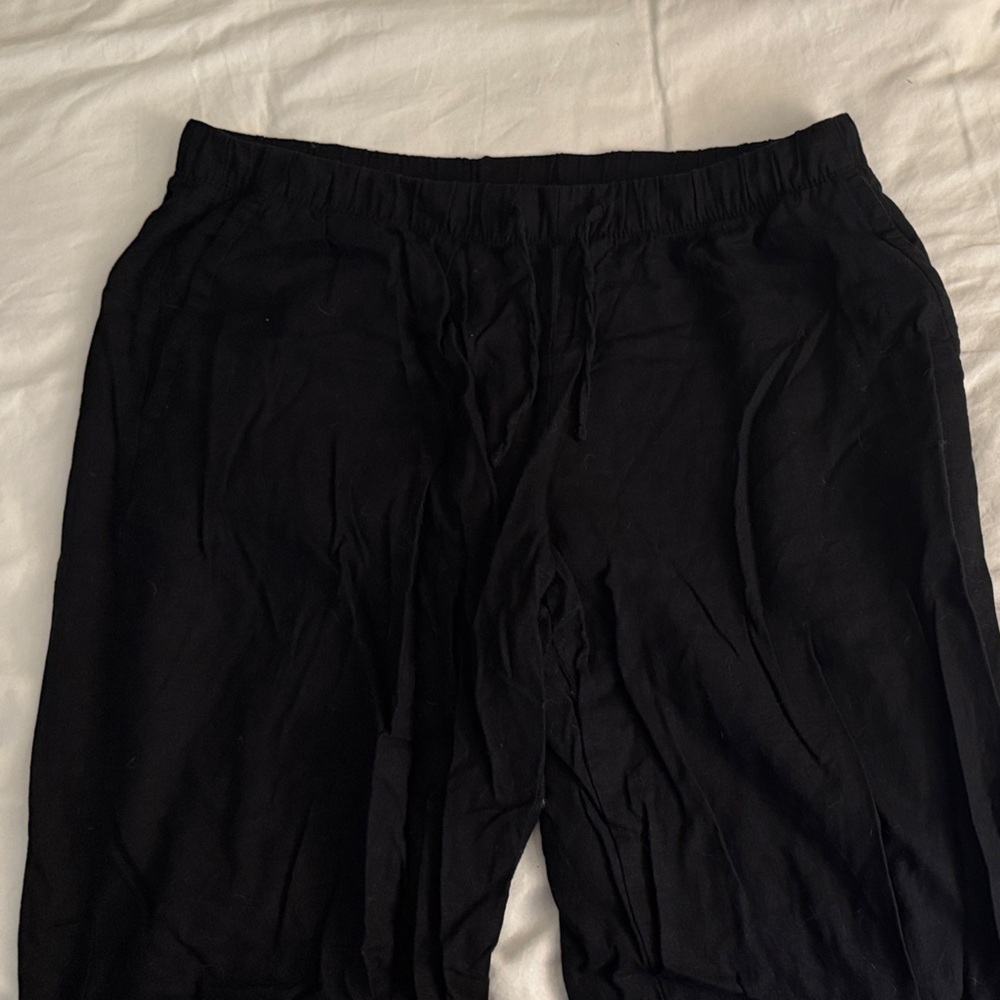 Old Navy High-Waisted Linen-Blend Straight Pants